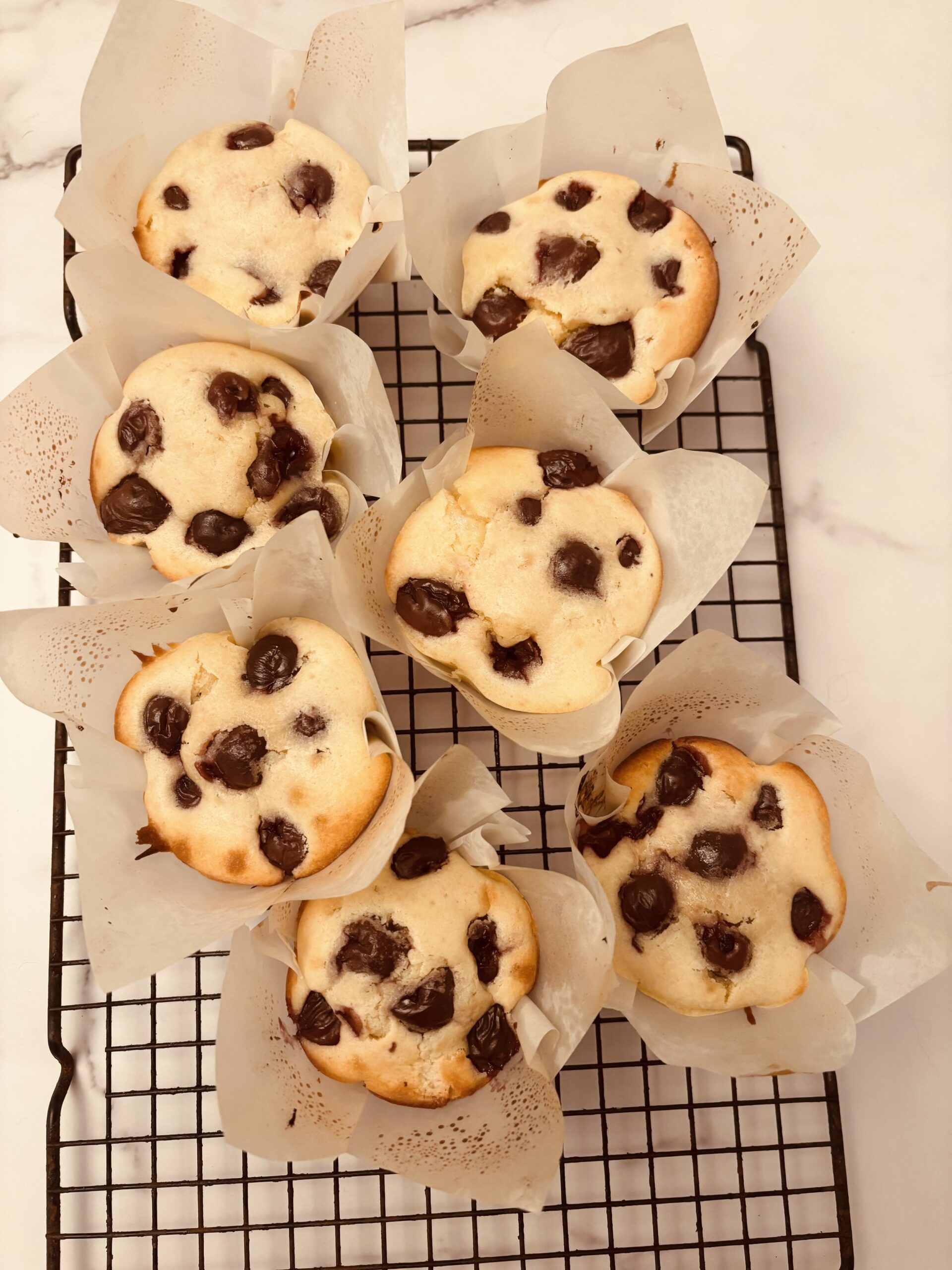 Healthier Cherry Muffins