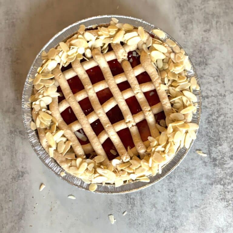 Linzer Torte with Raspberry Jam and Almond