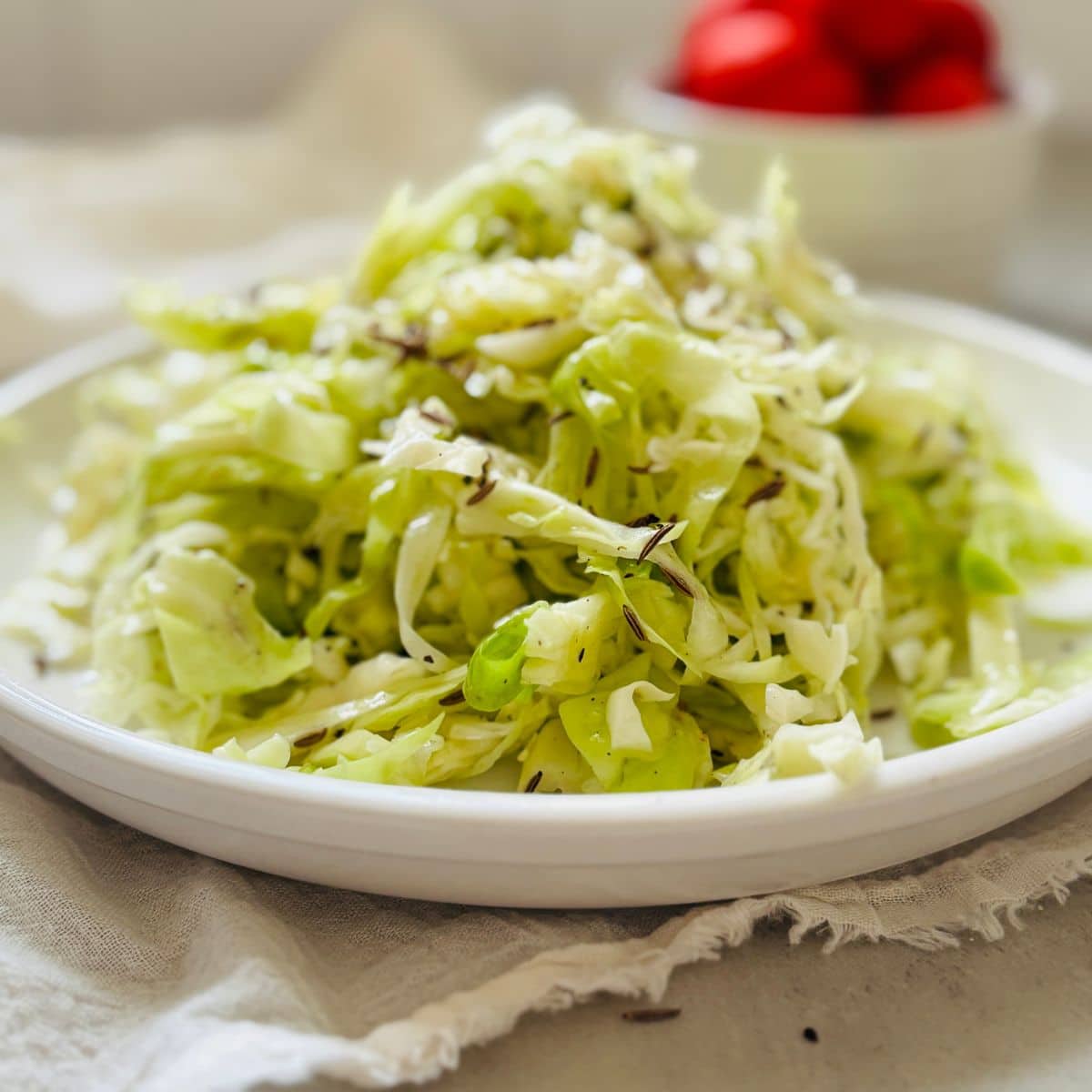 German Cabbage Slaw with Caraway Seeds