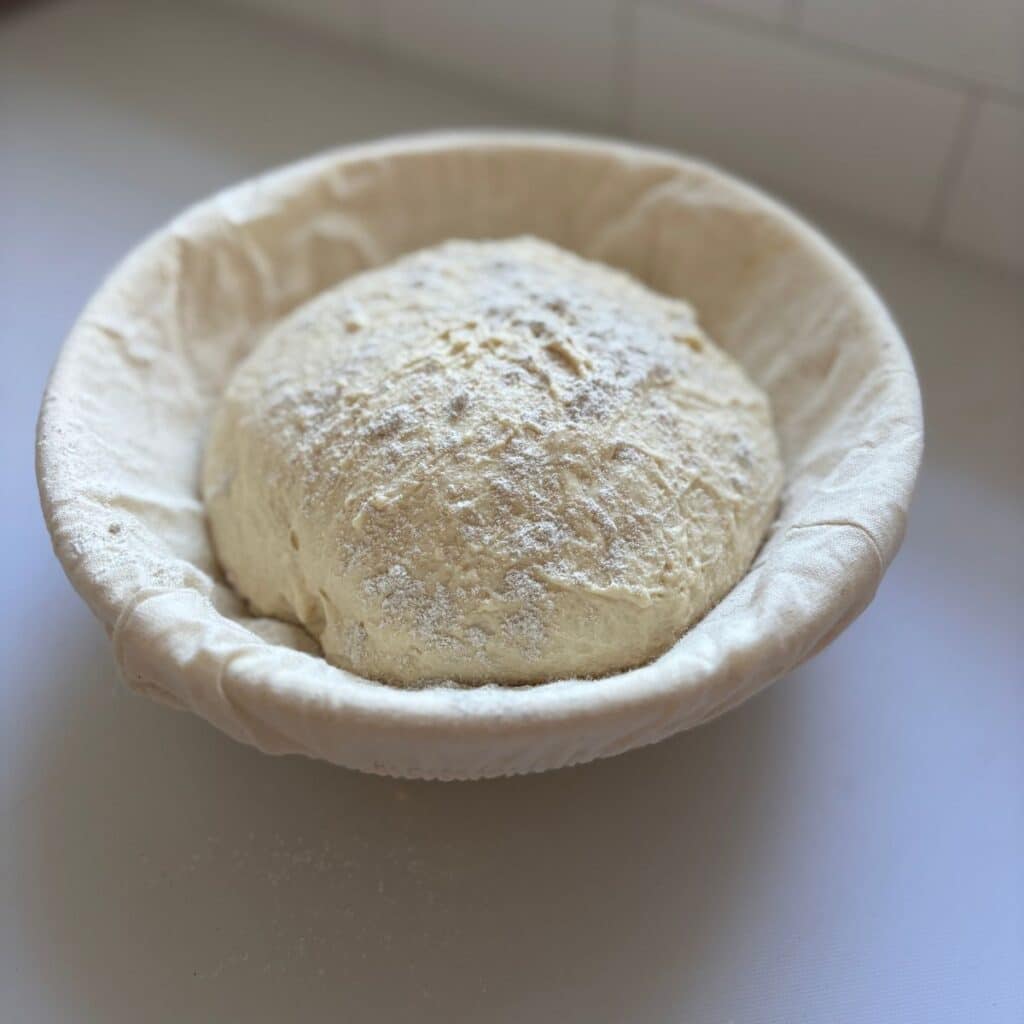 Yogurt Bread Dough proofing