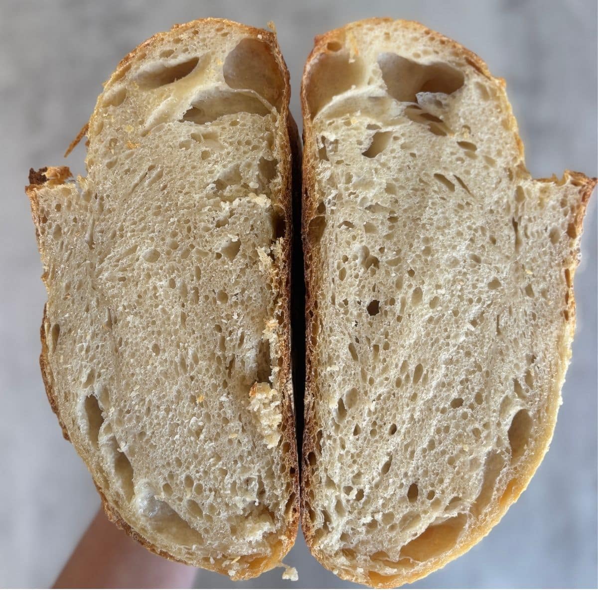Yogurt Bread Cut Open